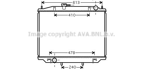 AVA QUALITY COOLING Radiaator,mootorijahutus DN2180